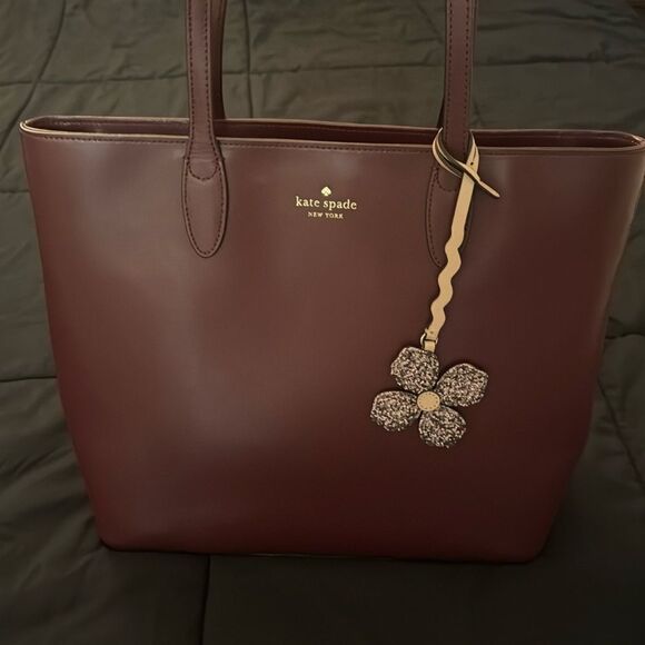Kate Spade Purple/Maroon Medium sized tote. - Picture 1 of 13